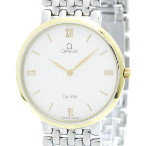 OMEGA De Ville Prestige Gold PlatedSteel Quartz Watch 7201.33 Polished